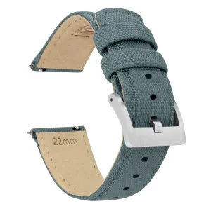 Omega Moonswatch Sailcloth Quick Release Slate Grey Watch Band