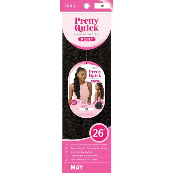 Outre Pretty Quick Synthetic Wrap Ponytail - MAY