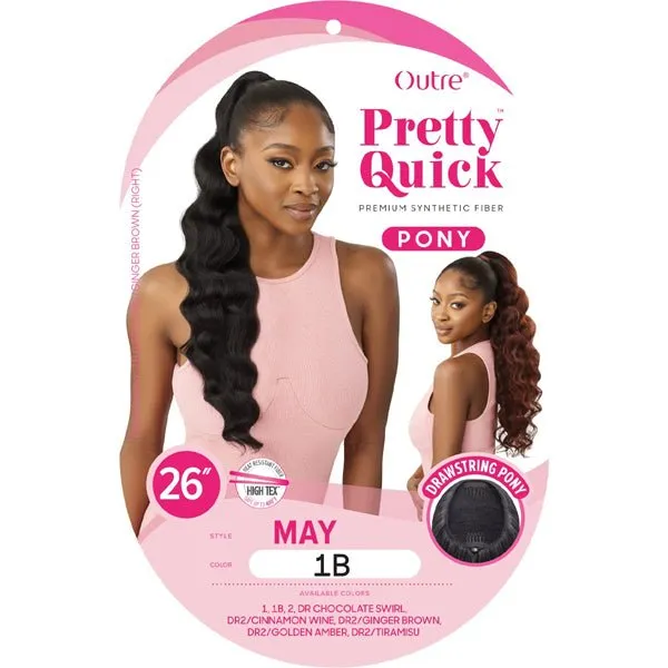 Outre Pretty Quick Synthetic Wrap Ponytail - MAY