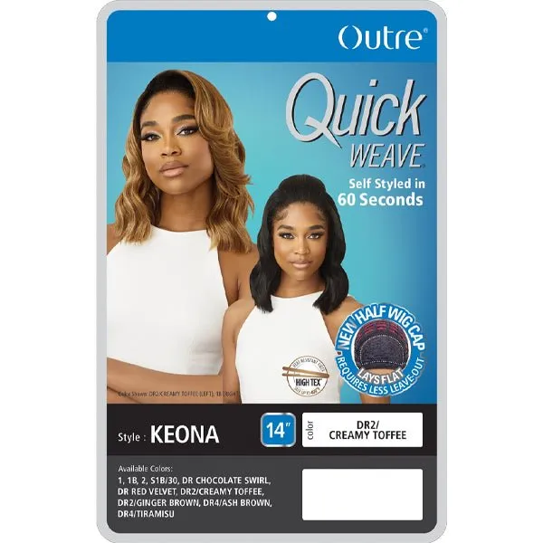 Outre Quick Weave Synthetic Half Wig - KEONA