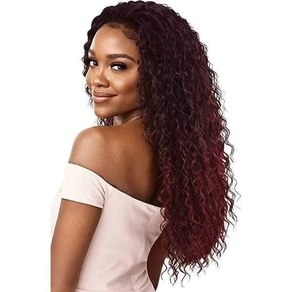 Outre Quick Weave Wet & Wavy Style Synthetic Half Wig - DEEP CURL 24"