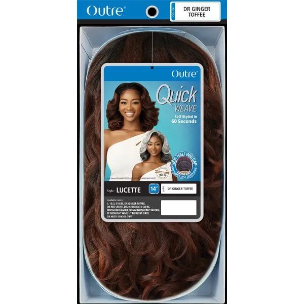 Outre Synthetic Quick Weave Half Wig - LUCETTE