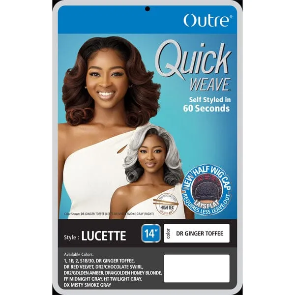 Outre Synthetic Quick Weave Half Wig - LUCETTE