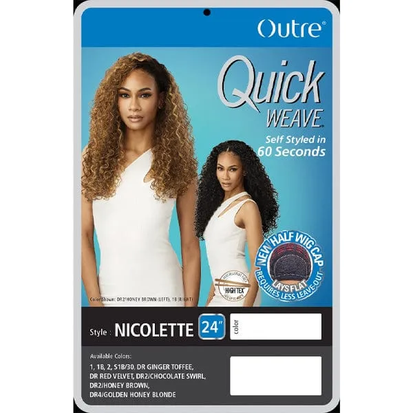 Outre Synthetic Quick Weave Half Wig - NICOLETTE