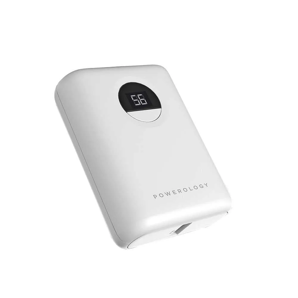 Powerology - Quick Charge Power Bank 10000mAh PD 18W (White)