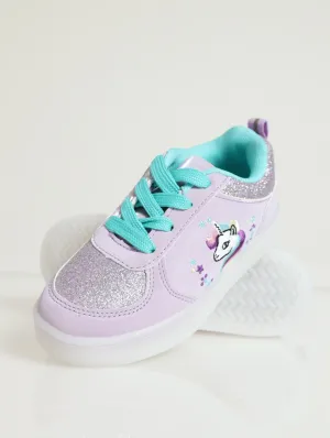 Pre-Girls Uicorn Light Up Sneaker - Lilac