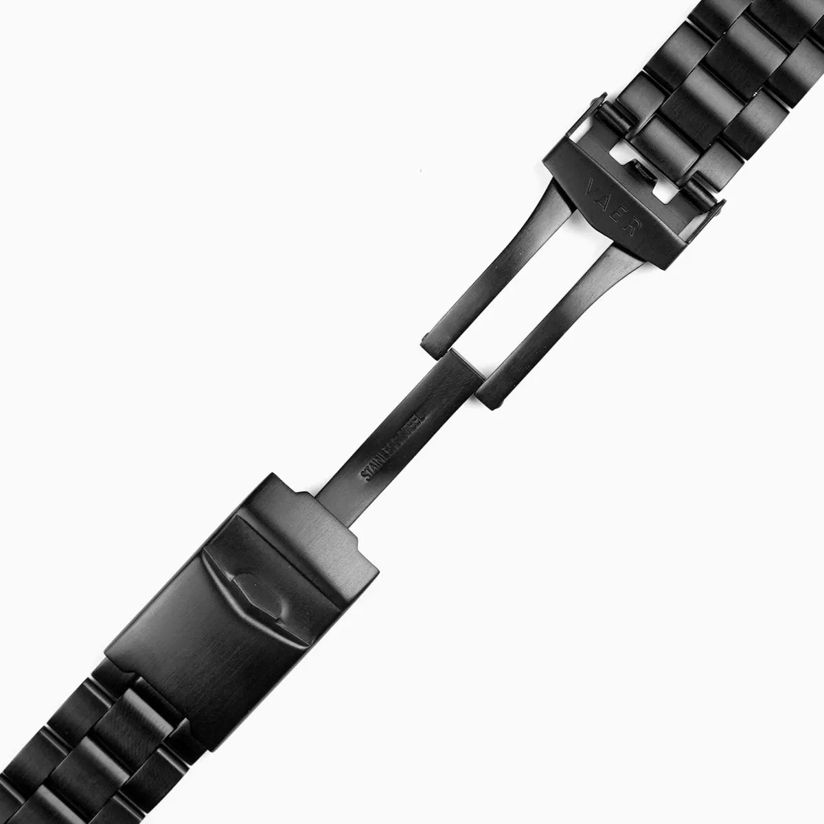 Premium Black PVD Quick Release 3-Link Bracelet