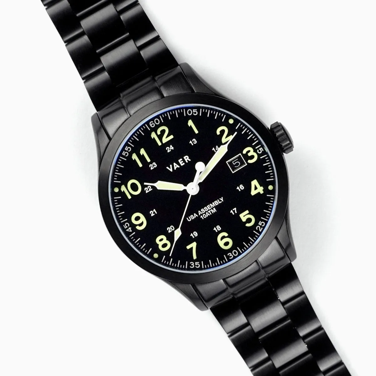 Premium Black PVD Quick Release 3-Link Bracelet