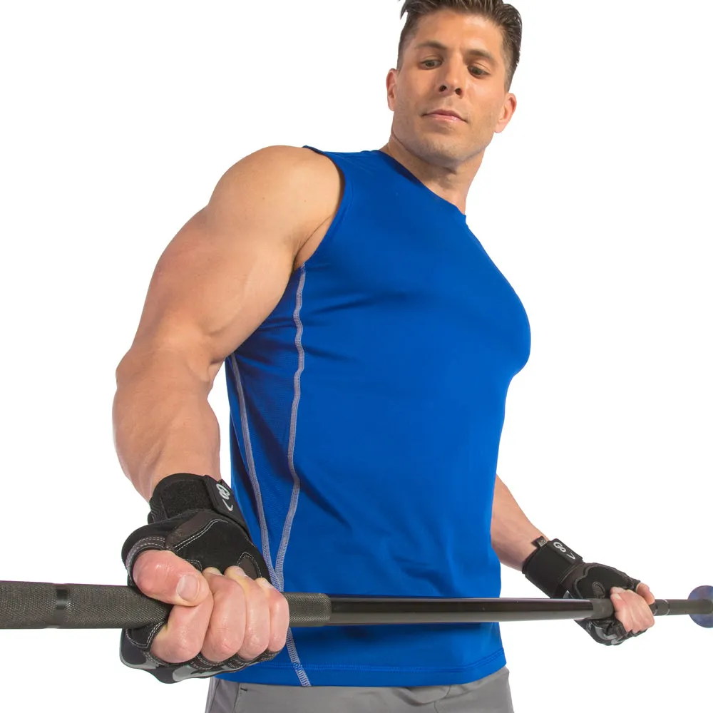 Premium Leather Elite Trainer Wrist Wrap Gloves