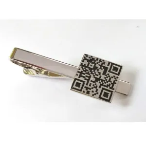 QR Code Technology Tie Clip