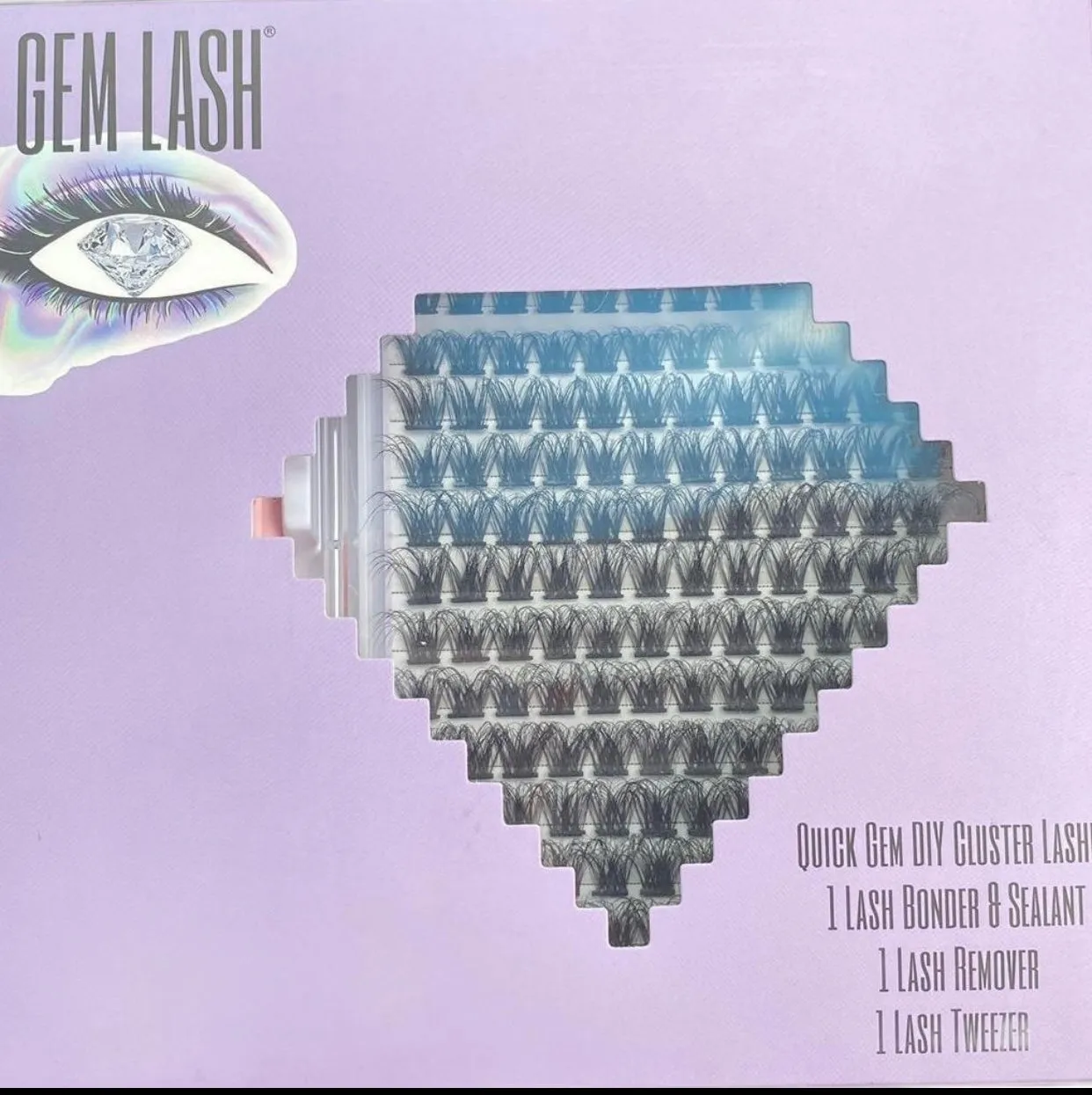 Quick Gem DIY Cluster Lashes