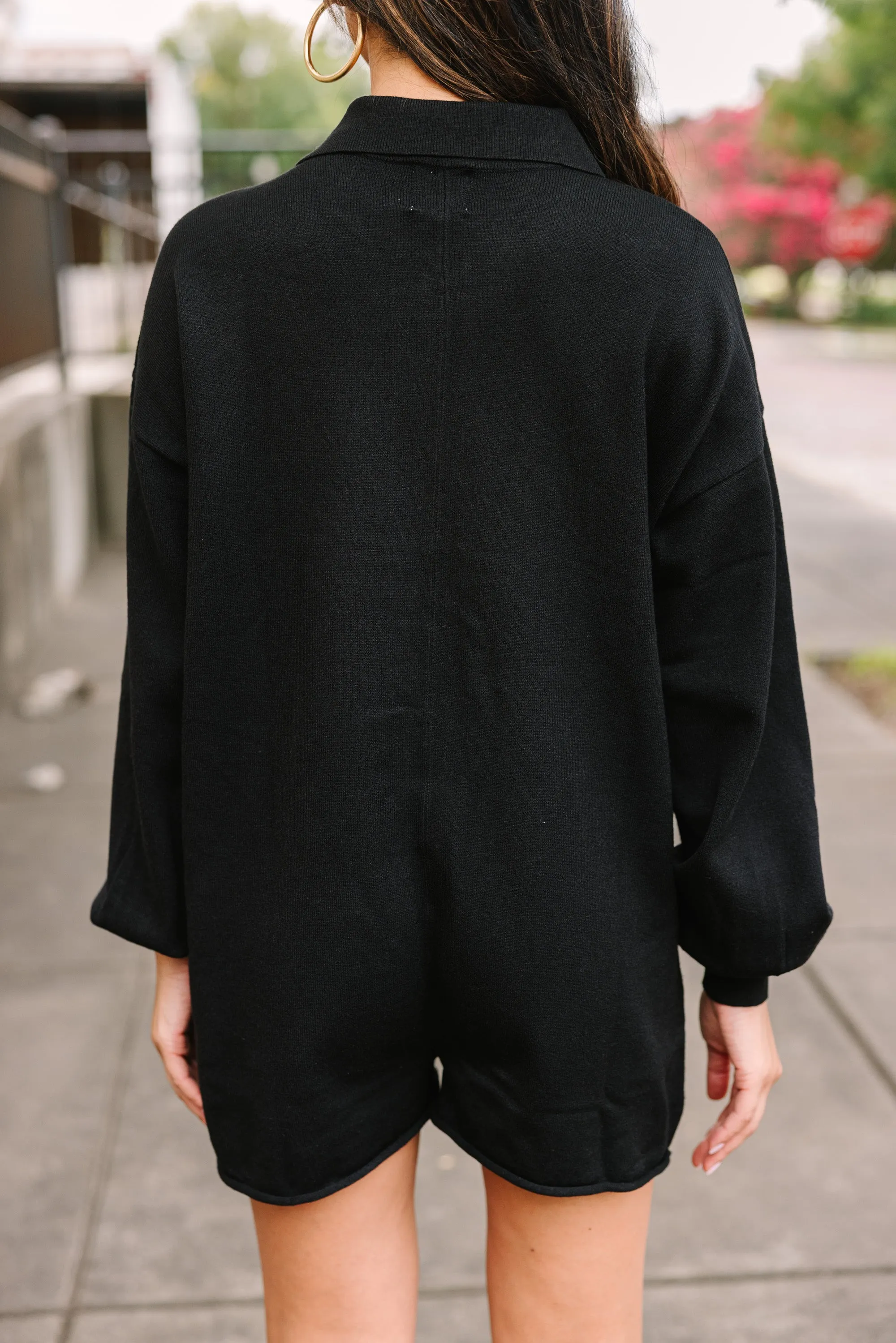 Reaching Out To You Black Romper