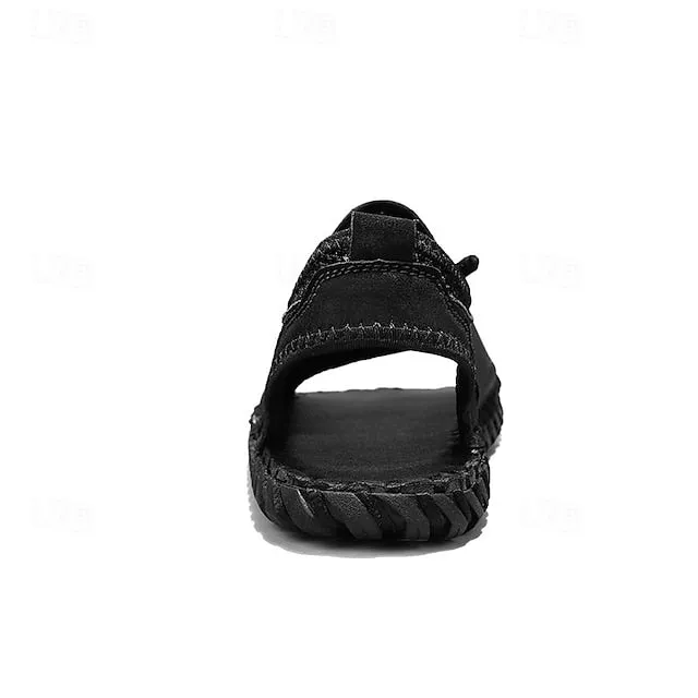 Retro Men's Handmade Leather Sandals for Everyday Summer Wear - 59 Street Vibes