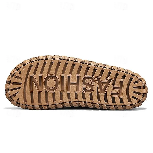 Retro Men's Handmade Leather Sandals for Everyday Summer Wear - 59 Street Vibes