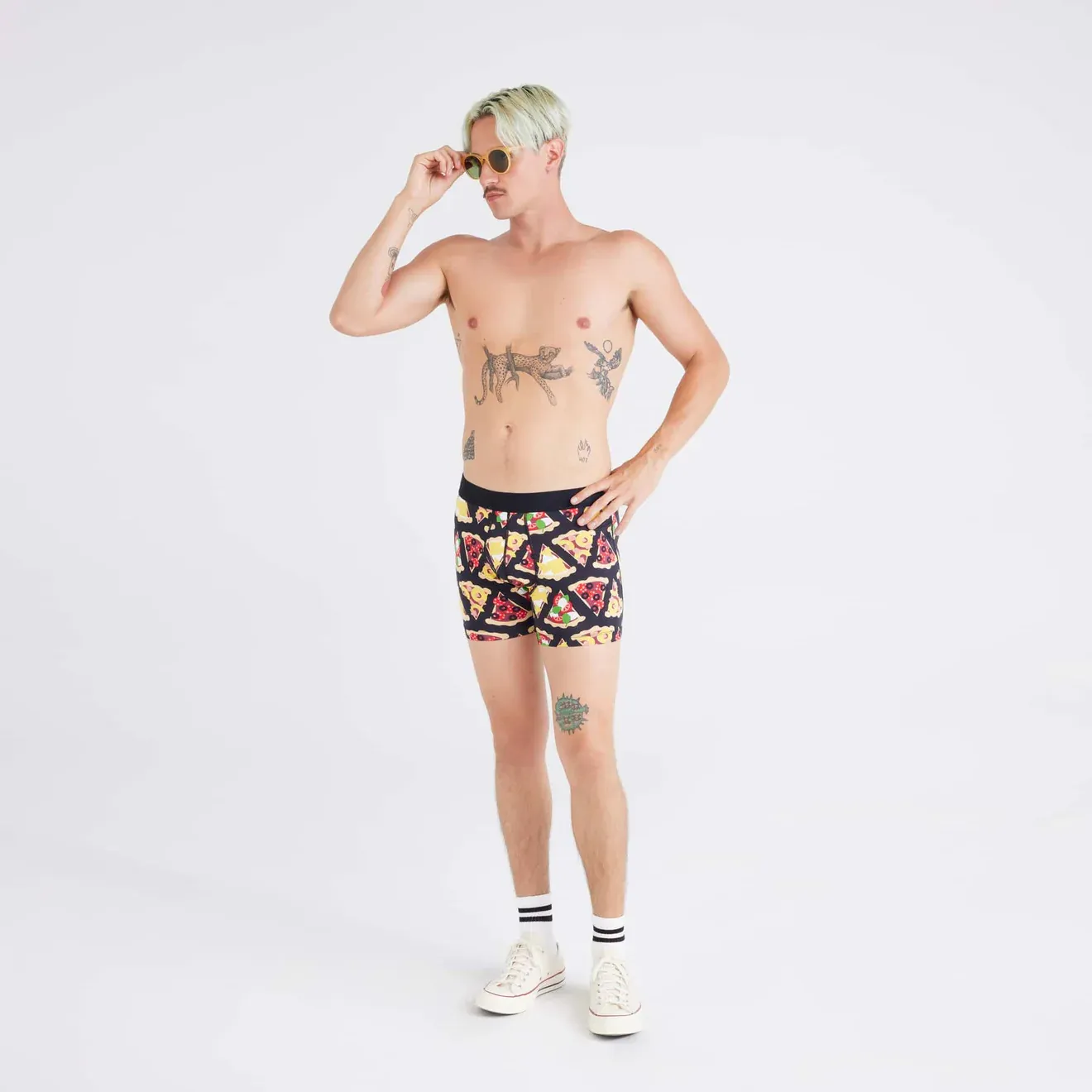 Saxx Droptemp™ Cooling Cotton Underwear - Any Way U Slice It-Black