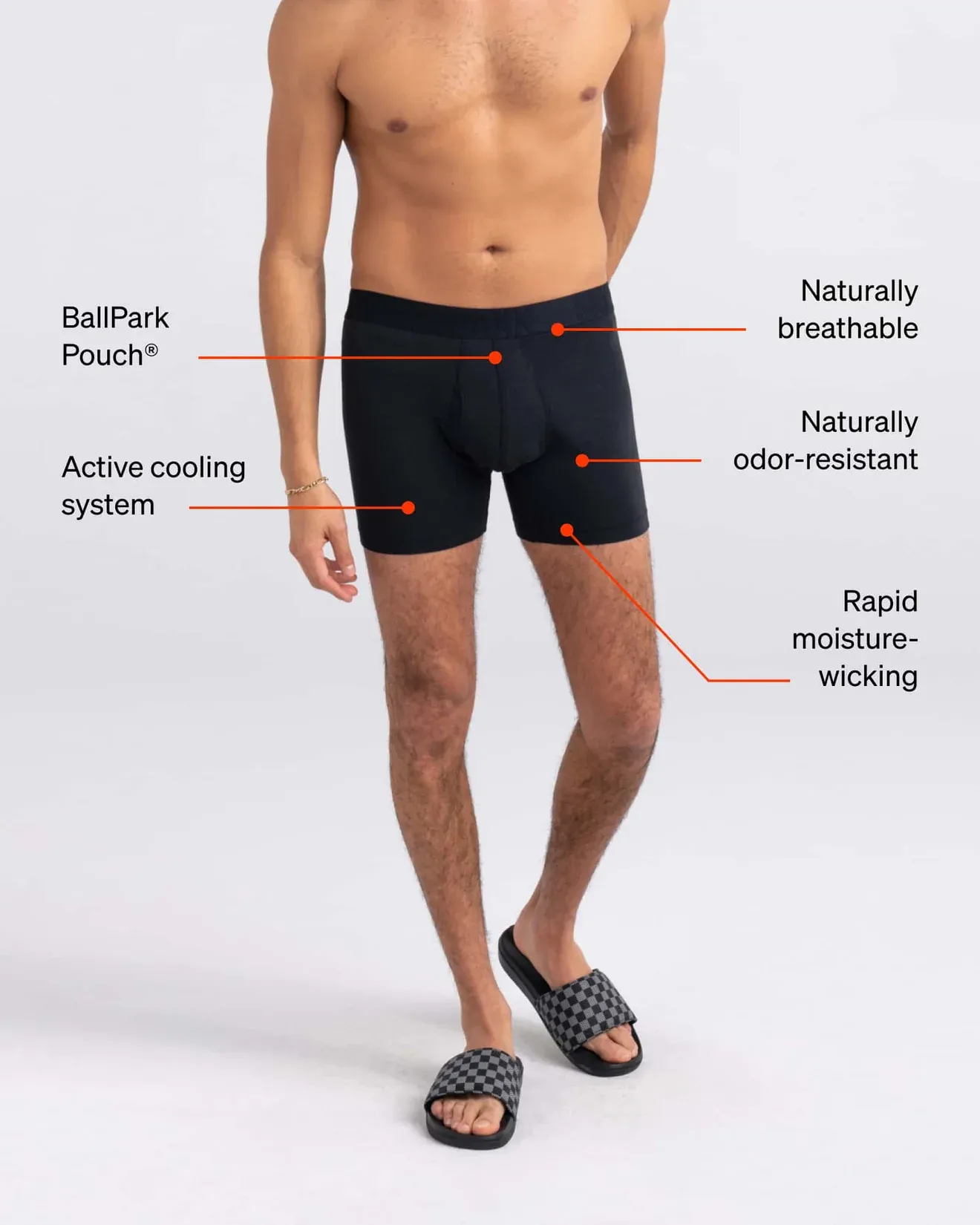 Saxx Droptemp™ Cooling Cotton Underwear - Any Way U Slice It-Black