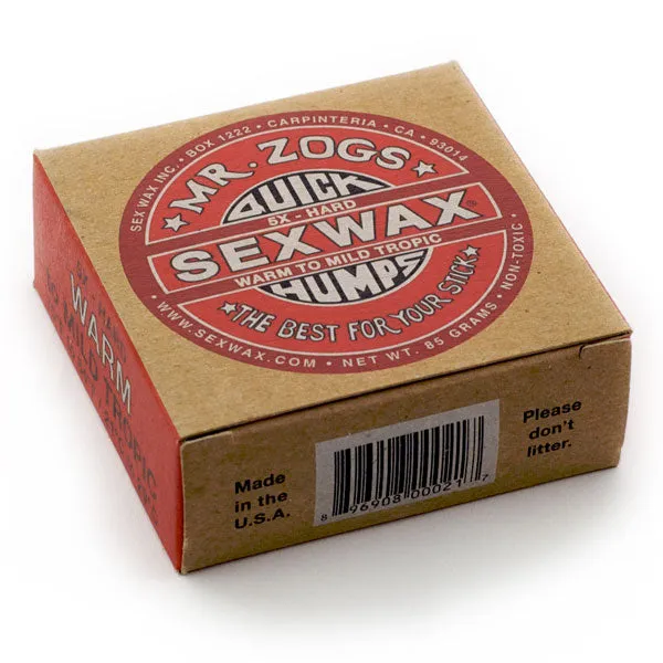SEXWAX QUICK HUMPS SURF WAX ECO BOX