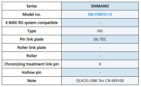 SHIMANO XTR SM-CN910-12 QUICK-LINK