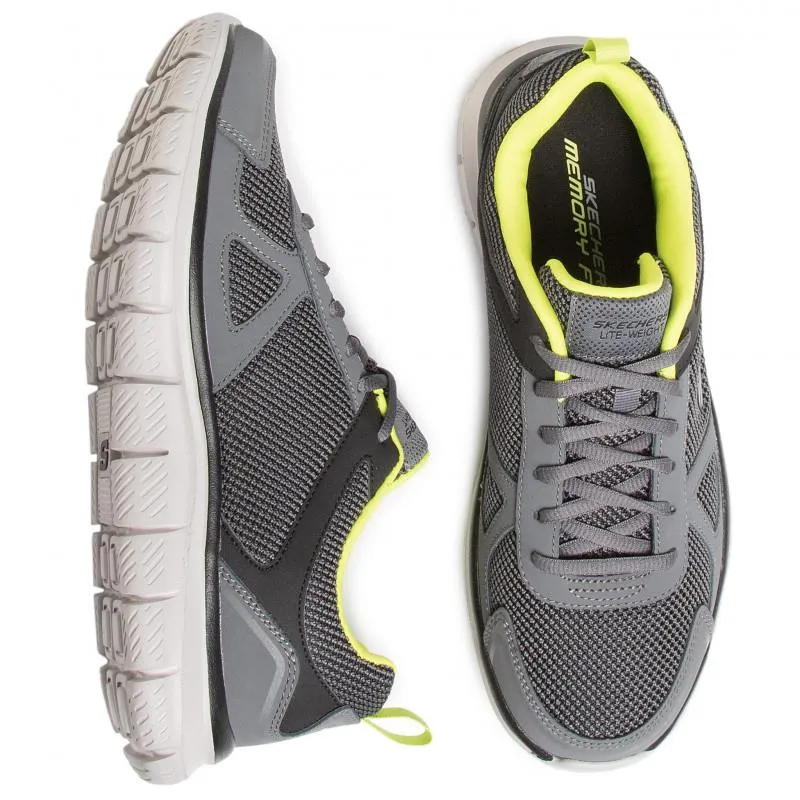 Skechers 52630 Track-Bucolo Walking-Sneakers für Herren, weite Passform