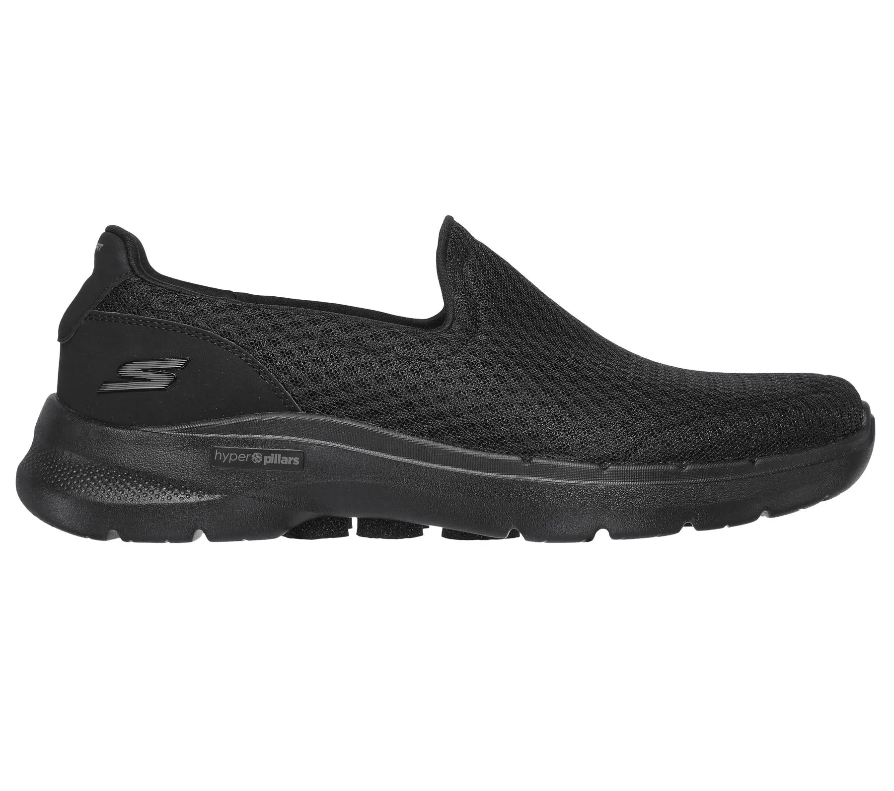 Skechers Men's Go Walk 6 - Motley Sneaker Shoes in Black in Size UK 6 to UK 15