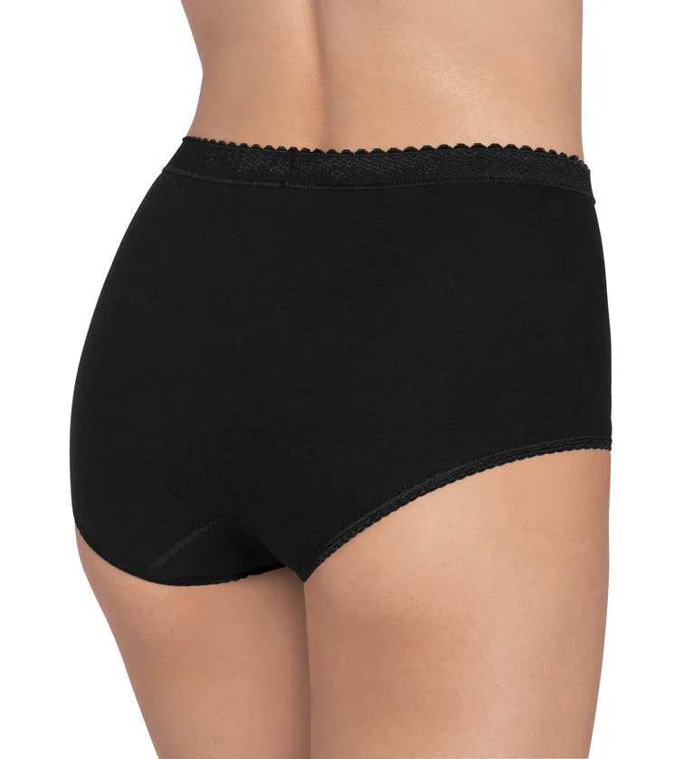 Sloggi Maxi Brief 4 Pack | Poudre / White / Black