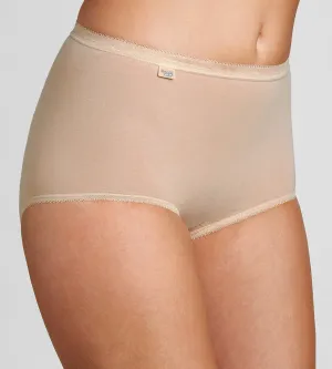Sloggi Maxi Brief 4 Pack | Poudre / White / Black
