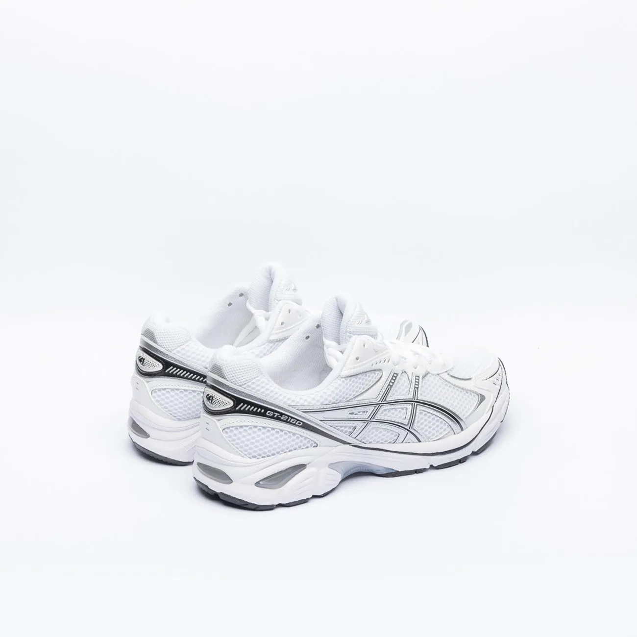Sneaker running Asics GT-2160 in tessuto bianco e pelle argento