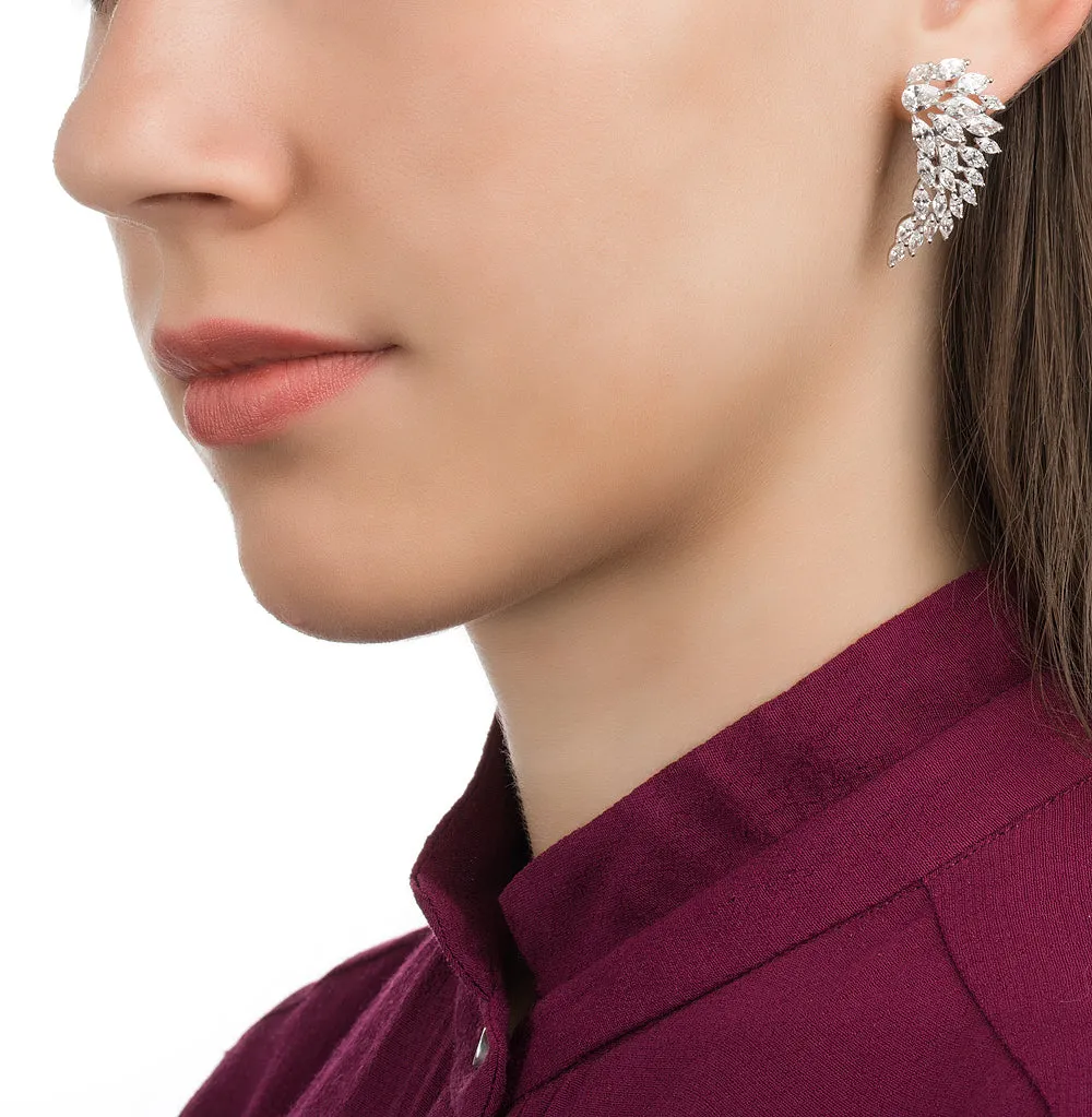 SOKOLOV - Wings Earrings - Silver With CZ