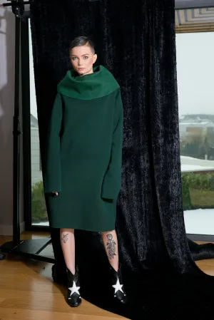 Sweater Jumper Dress, Fall Sweater, Dark Green Dress, Plus Size Clothing, Midi Dress, Sweater Dress, Plus Size Sweater, Cotton Jumper