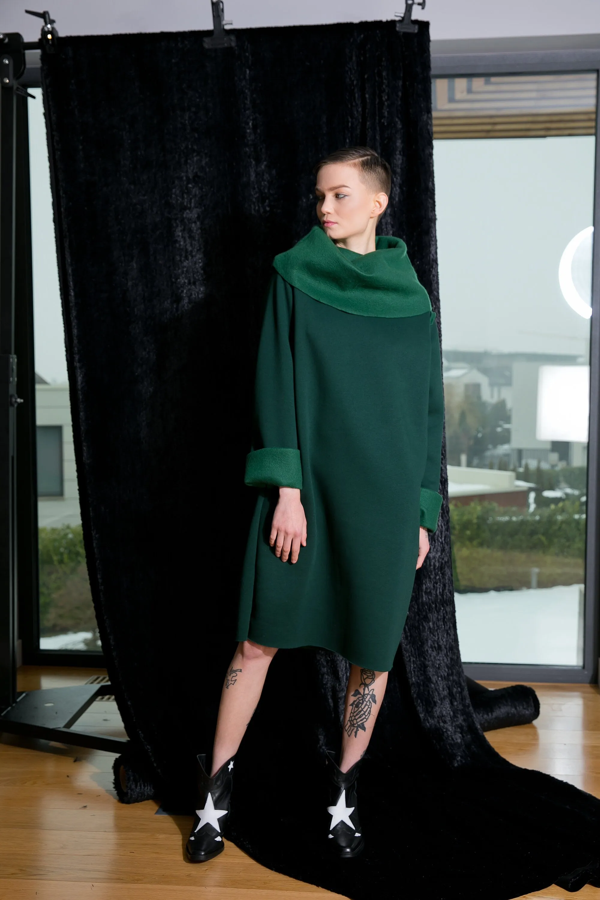 Sweater Jumper Dress, Fall Sweater, Dark Green Dress, Plus Size Clothing, Midi Dress, Sweater Dress, Plus Size Sweater, Cotton Jumper