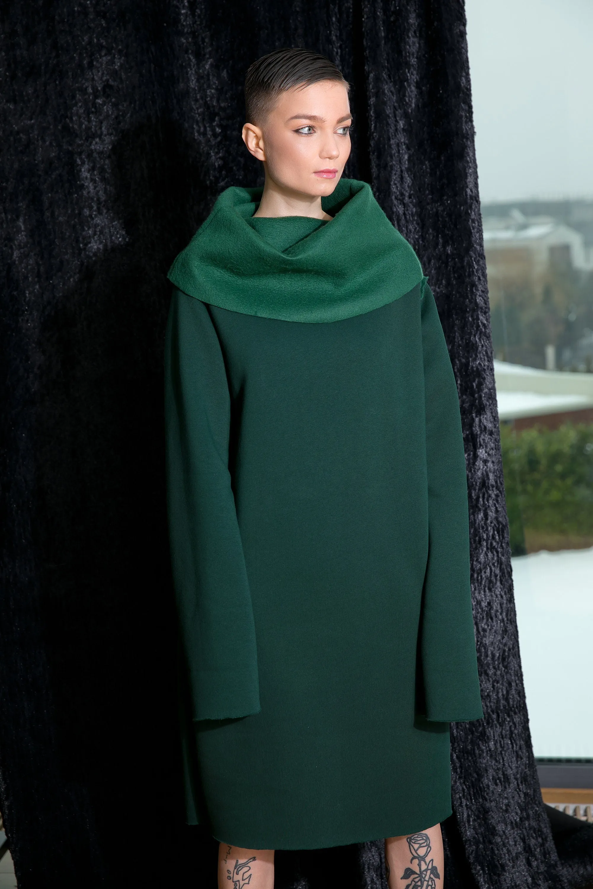 Sweater Jumper Dress, Fall Sweater, Dark Green Dress, Plus Size Clothing, Midi Dress, Sweater Dress, Plus Size Sweater, Cotton Jumper