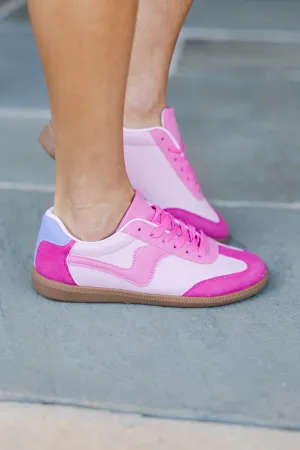 Take A Guess Fuchsia Sneakers