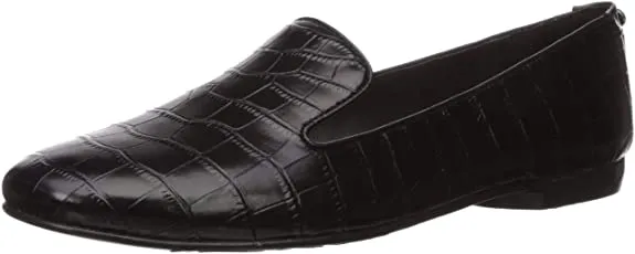 Taryn Rose Women's Andrea Loafer Flat, Black, 6 M Medium US
