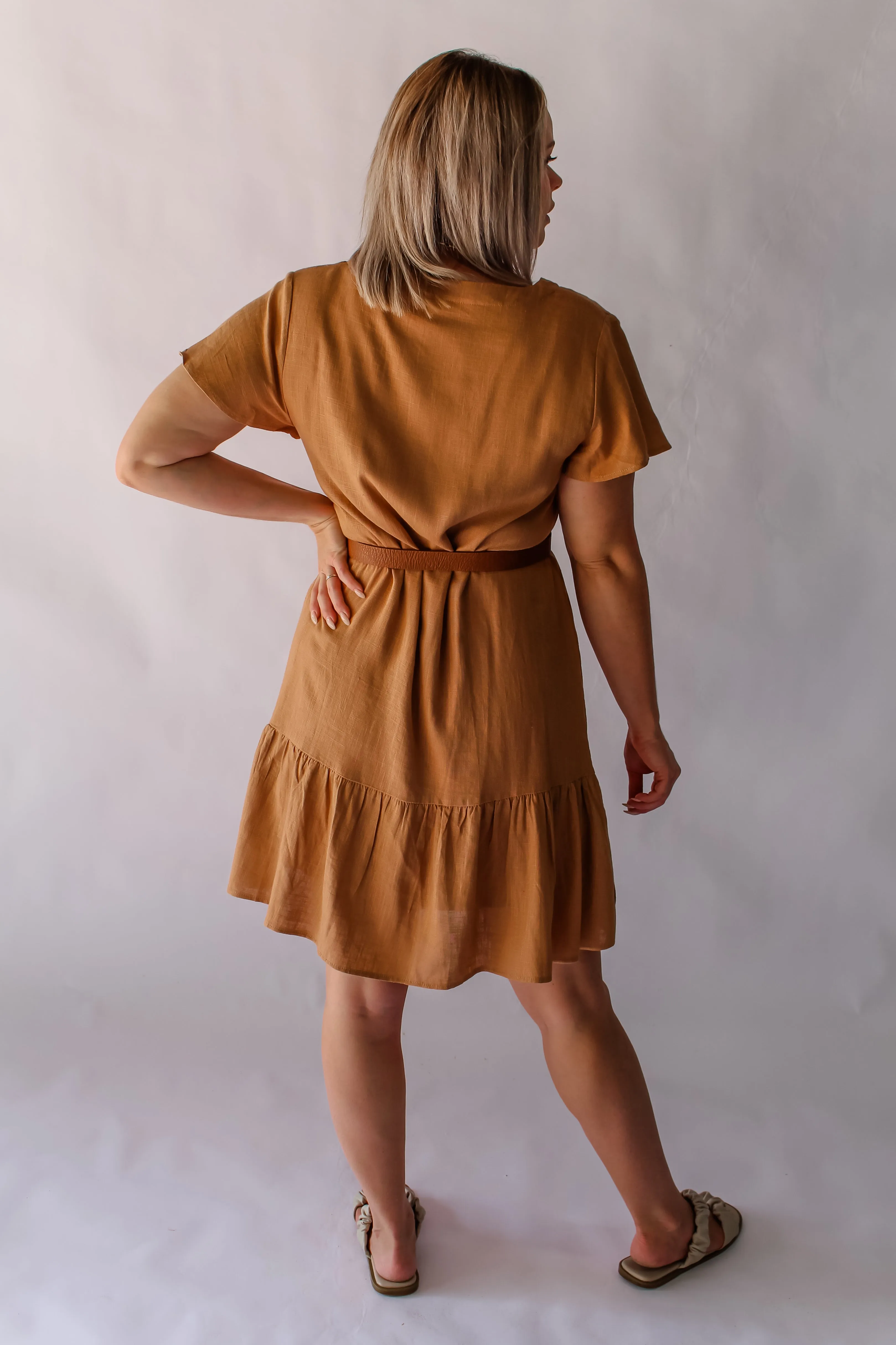 TIFF DRESS - RUST