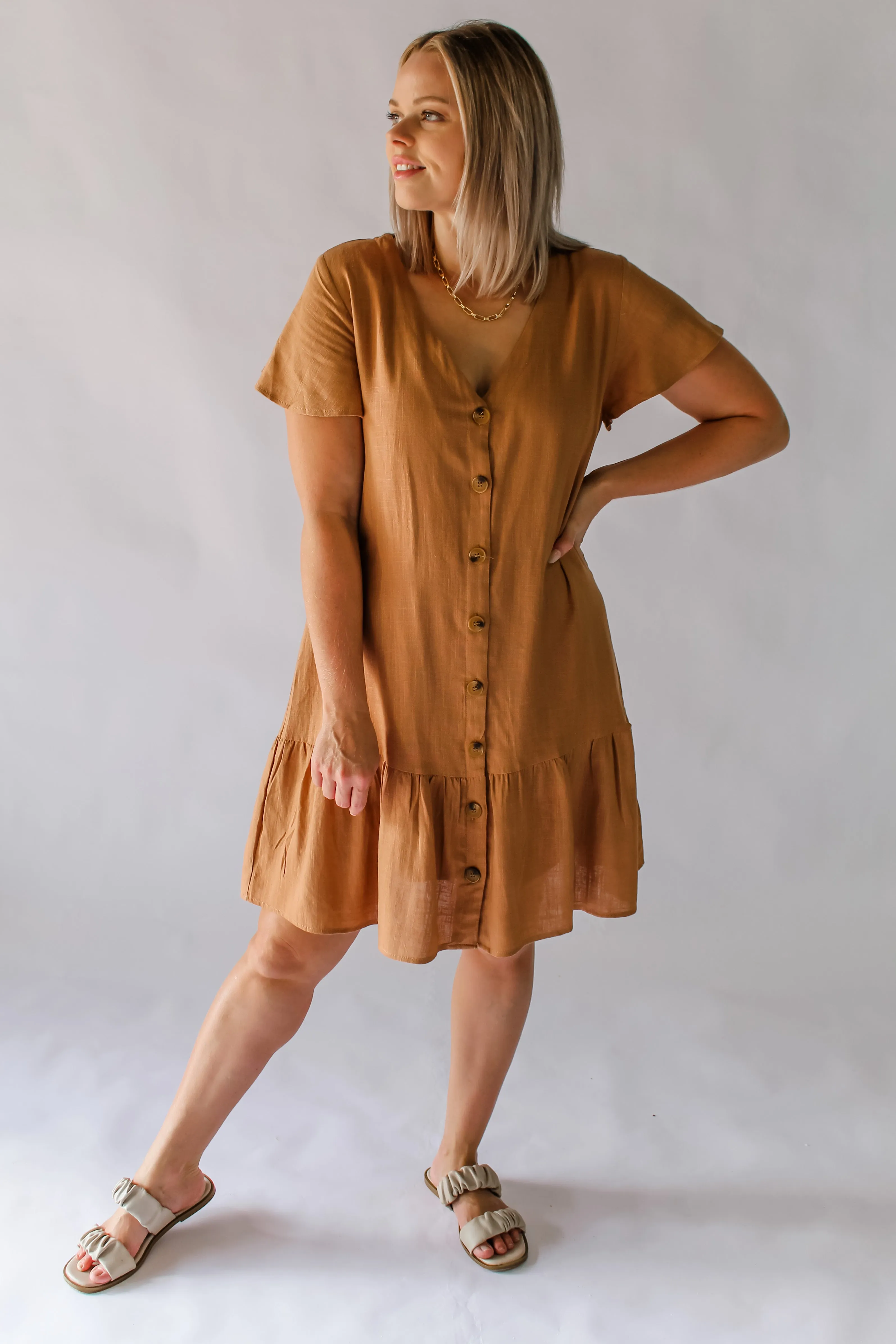 TIFF DRESS - RUST