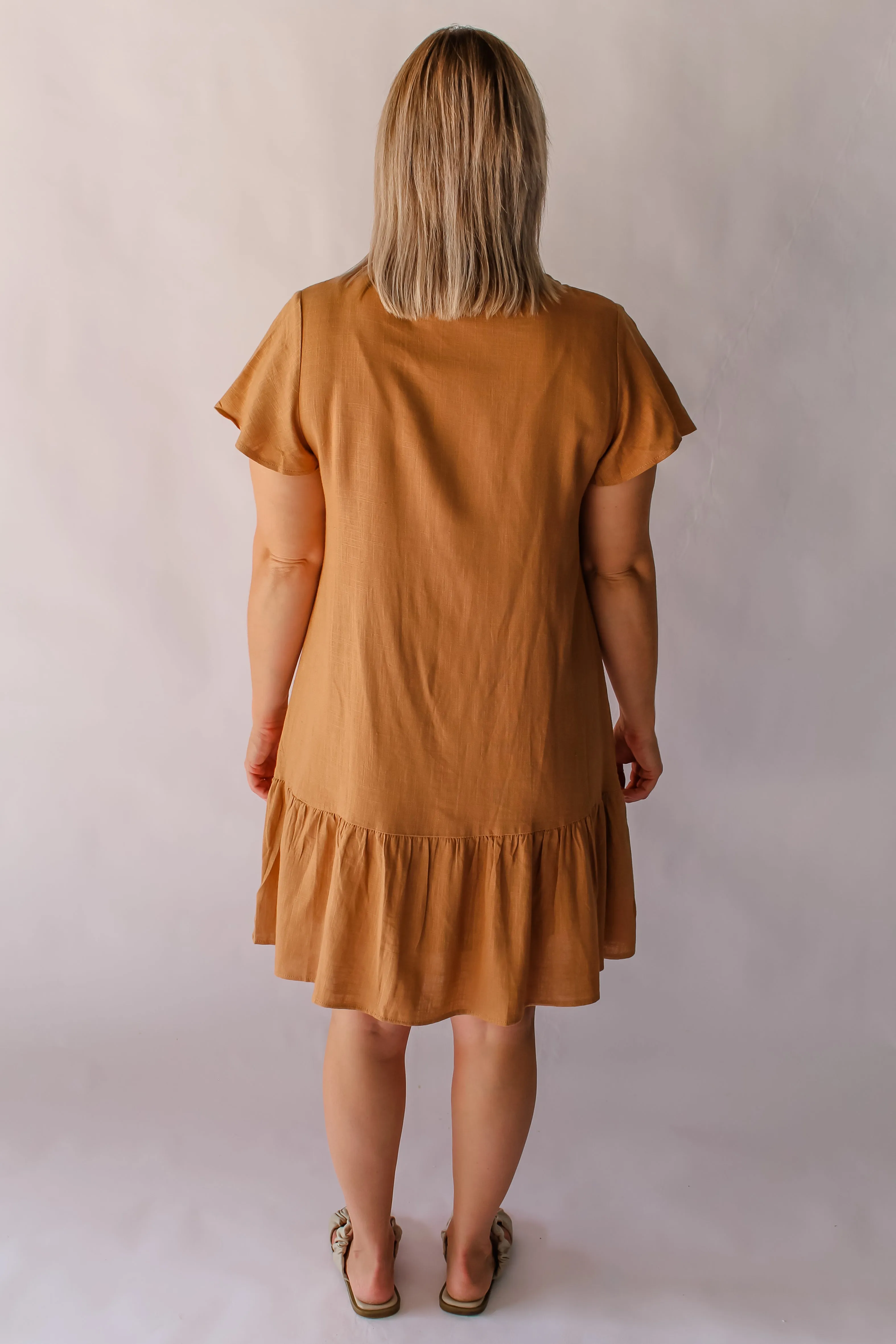 TIFF DRESS - RUST