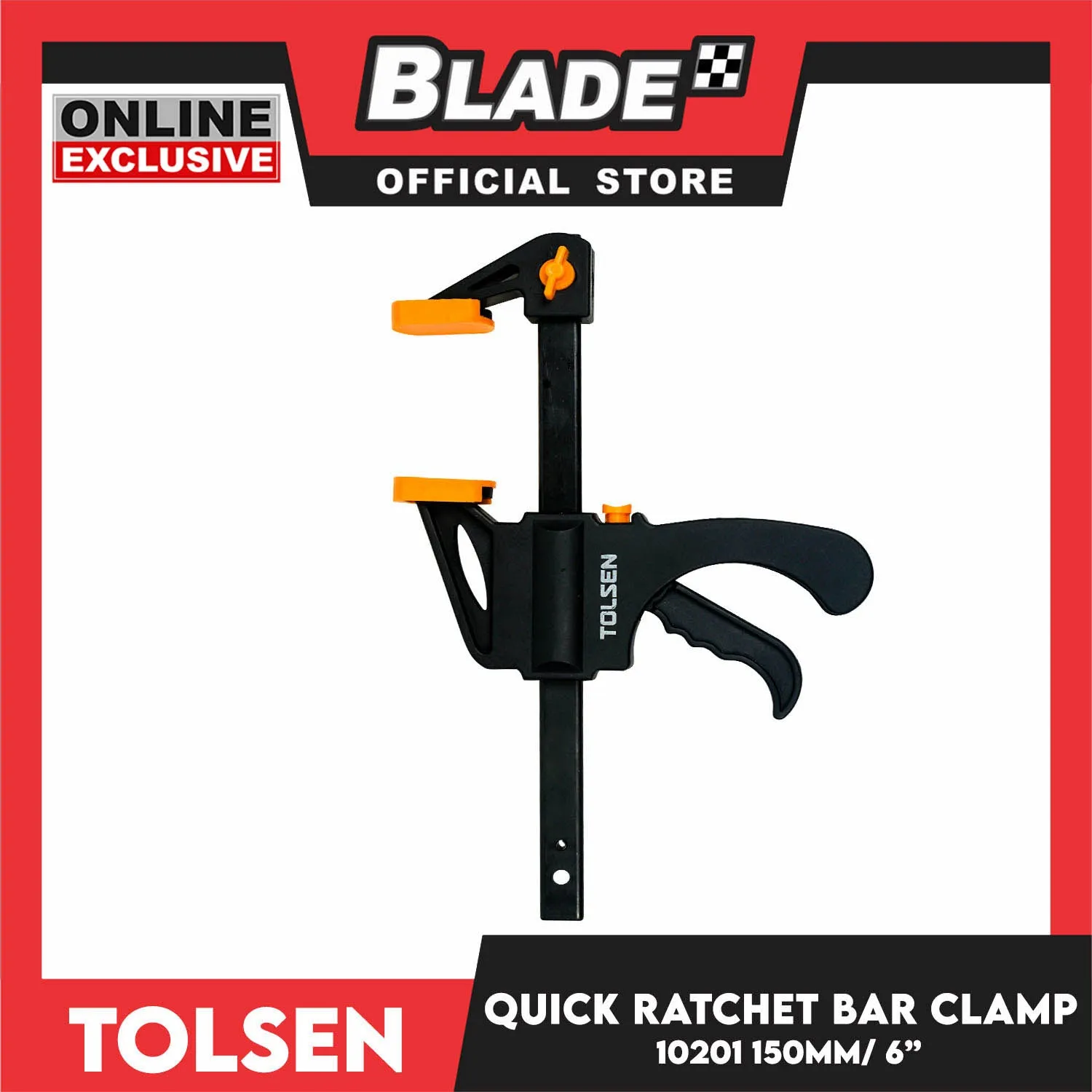 Tolsen Quick Ratchet Bar Clamp 150mm 6 10201