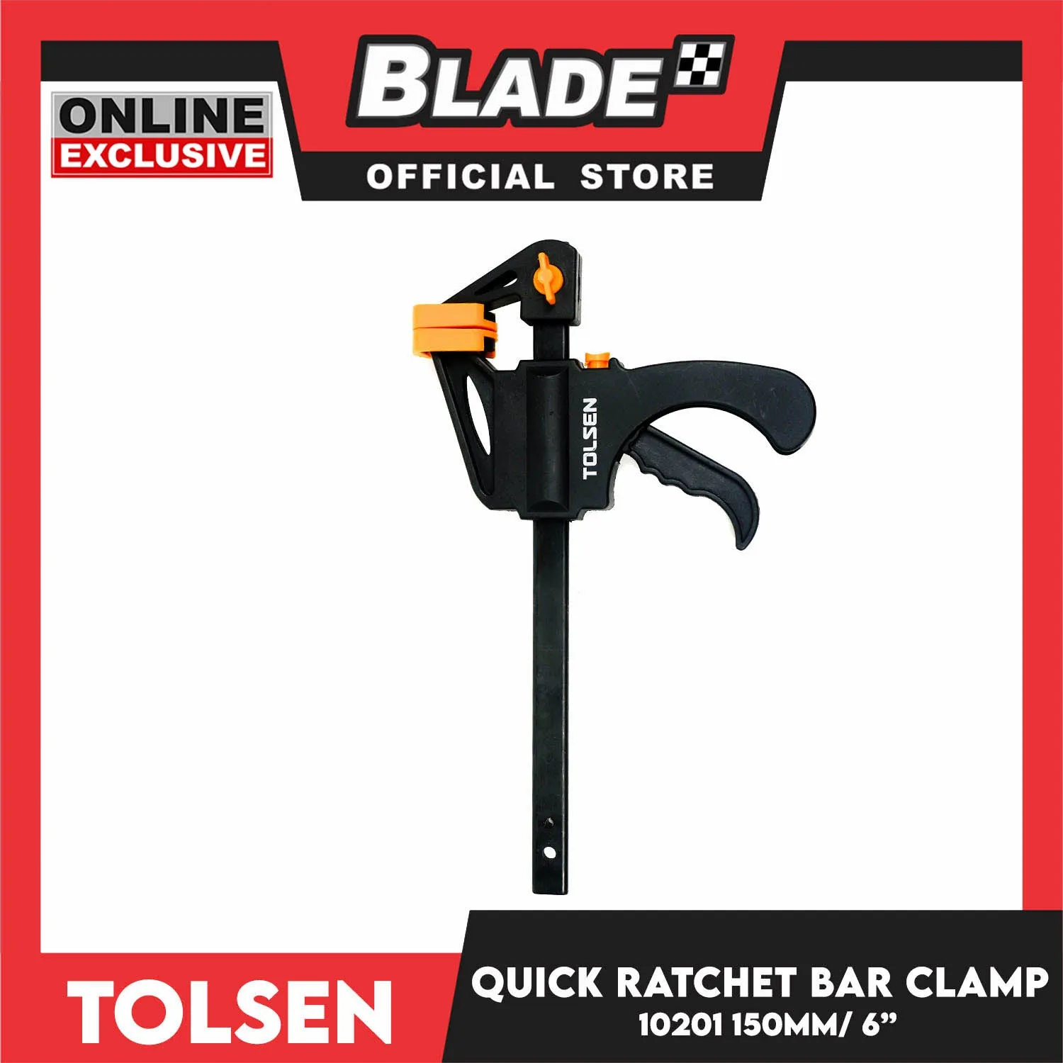 Tolsen Quick Ratchet Bar Clamp 150mm 6 10201