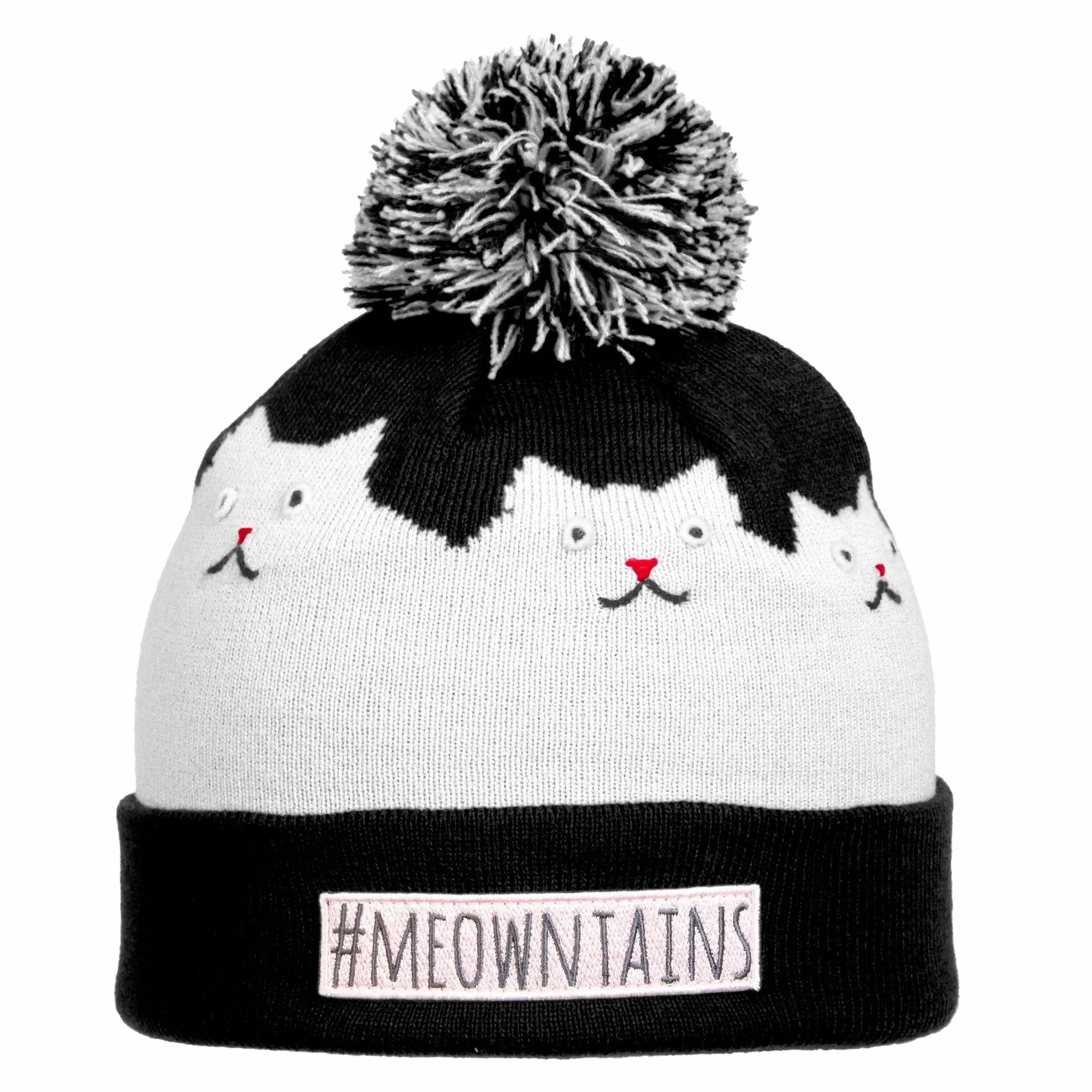 Turtle Fur Kids #Meowntains Pom Beanie