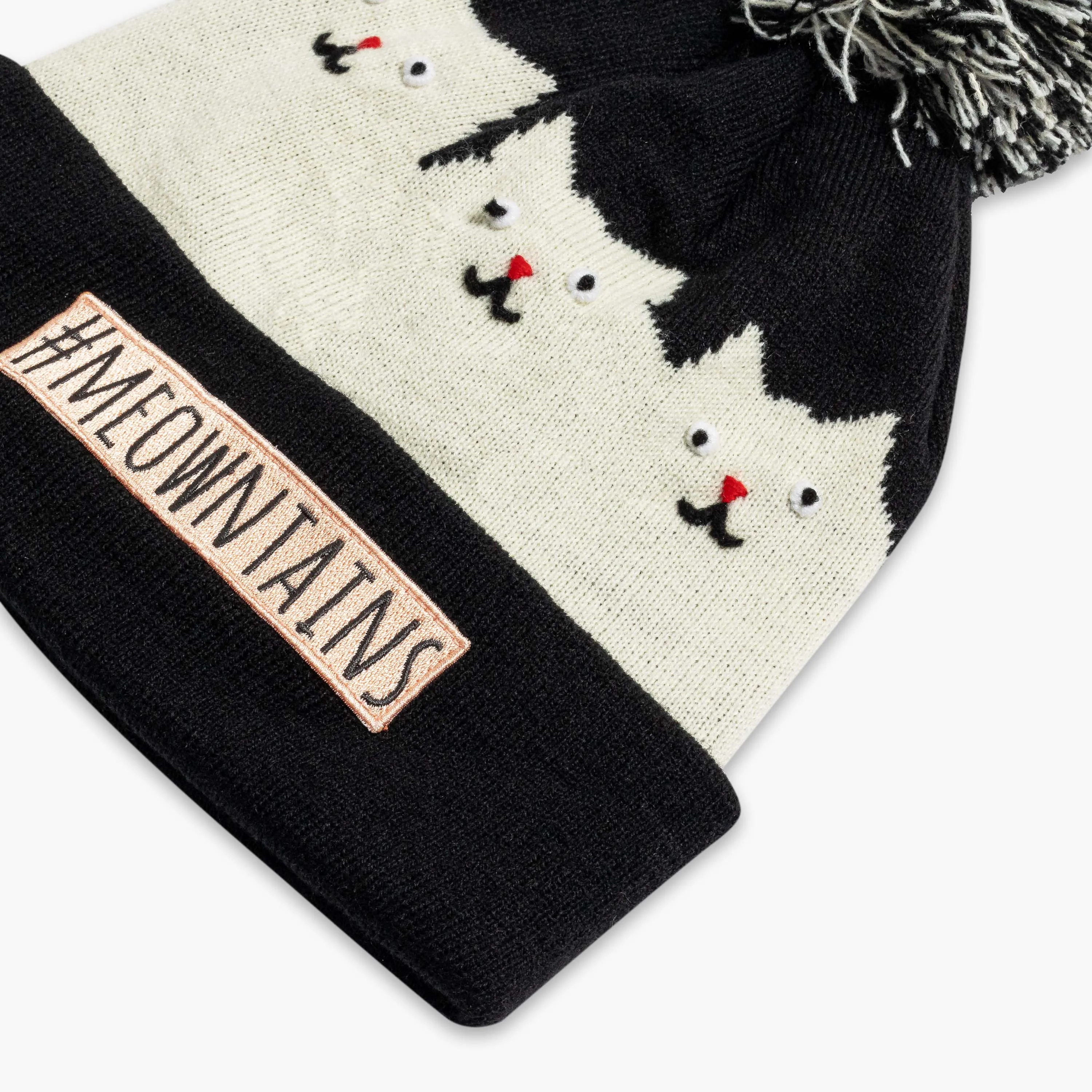 Turtle Fur Kids #Meowntains Pom Beanie
