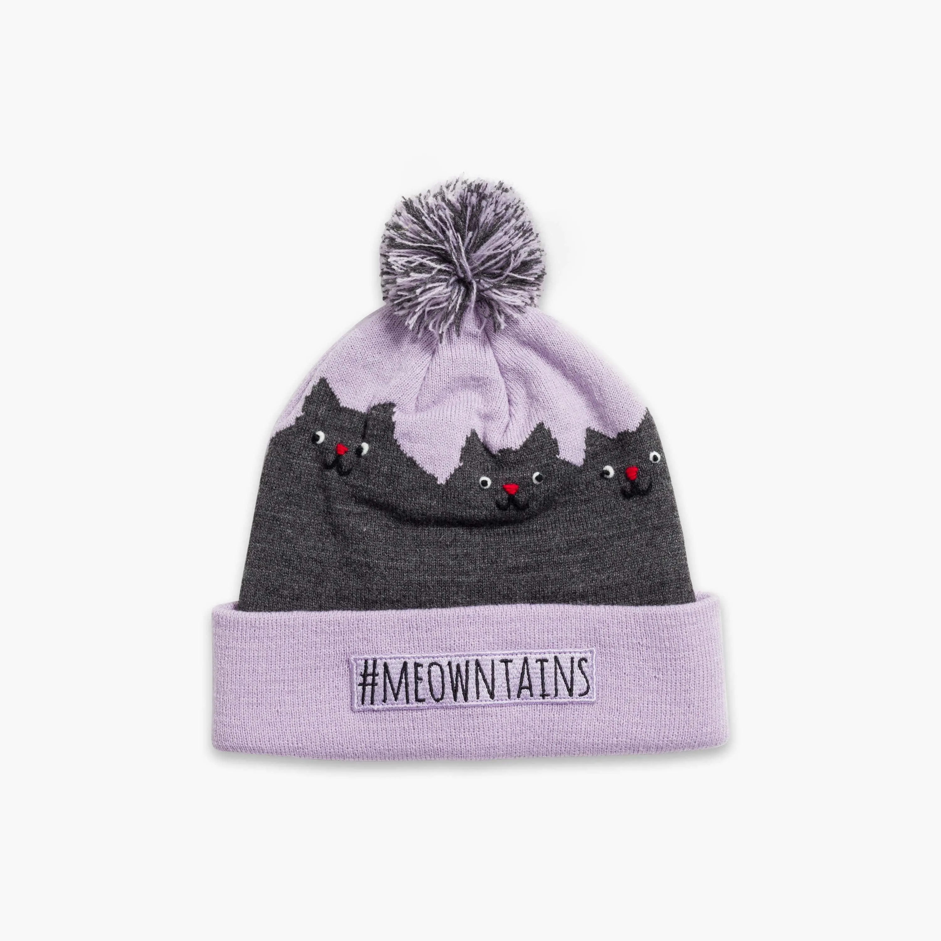 Turtle Fur Kids #Meowntains Pom Beanie