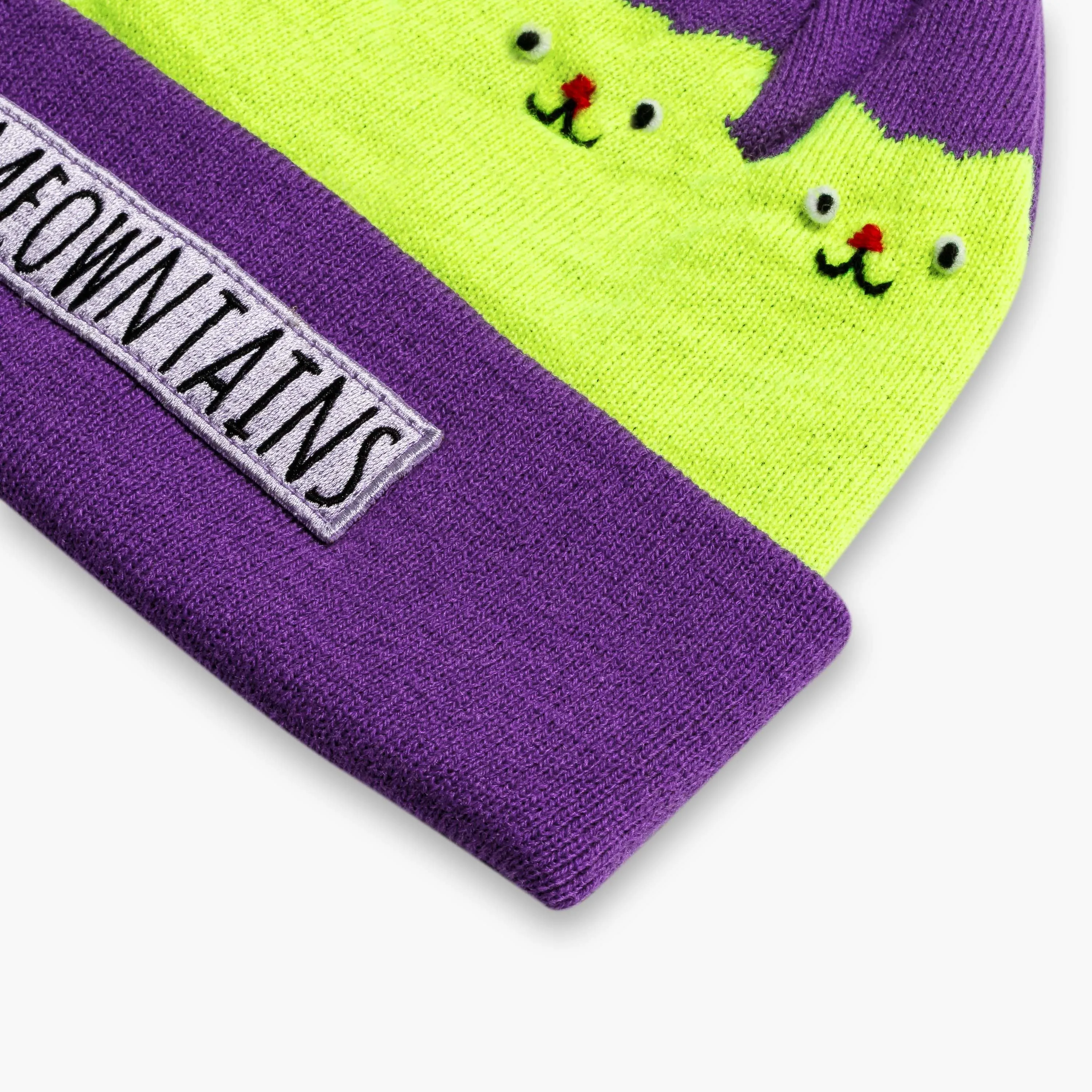 Turtle Fur Kids #Meowntains Pom Beanie