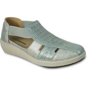 Women Comfort Casual Shoe OY3229 Wedge Sandal Light Blue